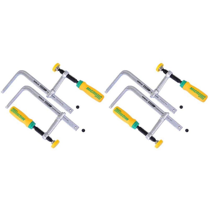 MICROJIG Matchfit DVC-538K2_K2 Dovetail Clamps Set With Soft-Grip Handle, 2-Piece, 2-Pack - Image 1
